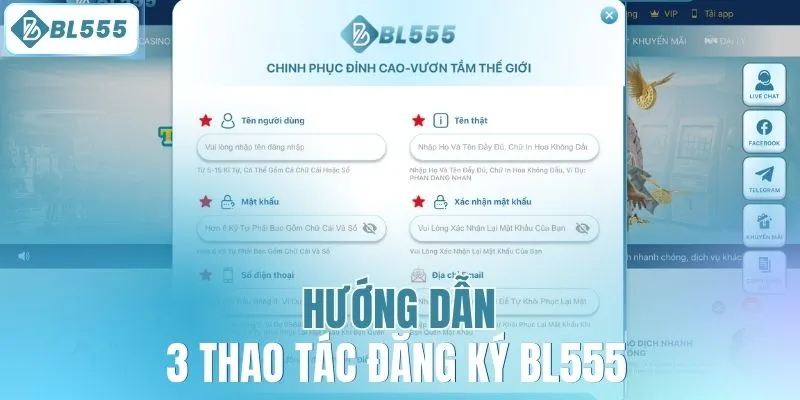Hướng dẫn 3 thao tác đăng ký BL555