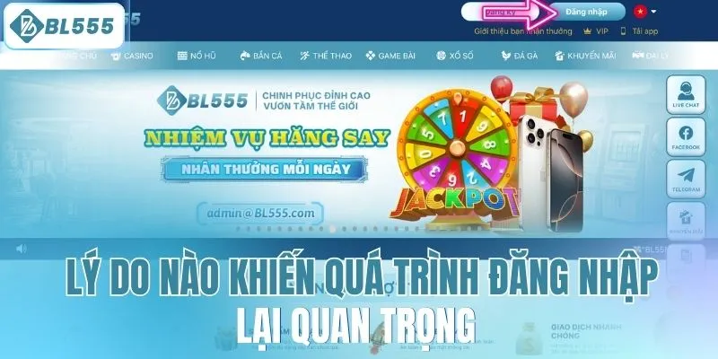 Lý do nào khiến quá trình đăng nhập lại quan trọng