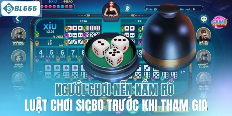 Người chơi nên nắm rõ luật chơi Sicbo trước khi tham gia