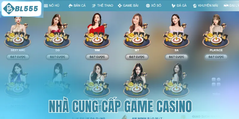 Nhà cung cấp game Casino