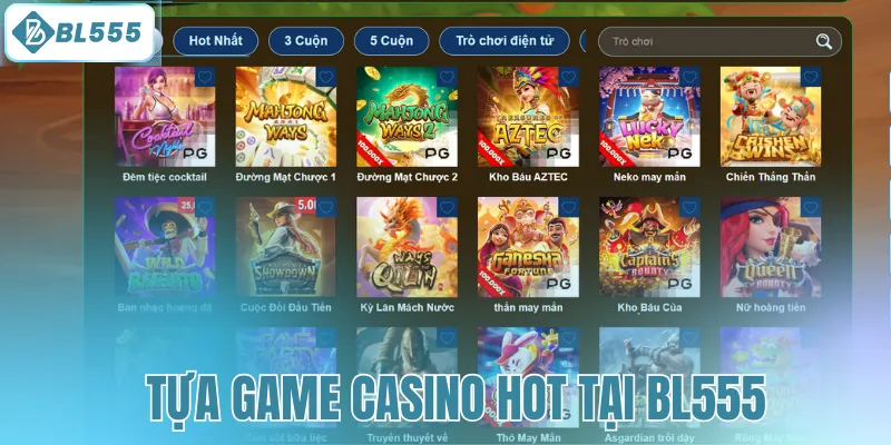 Tựa game Casino HOT tại BL555